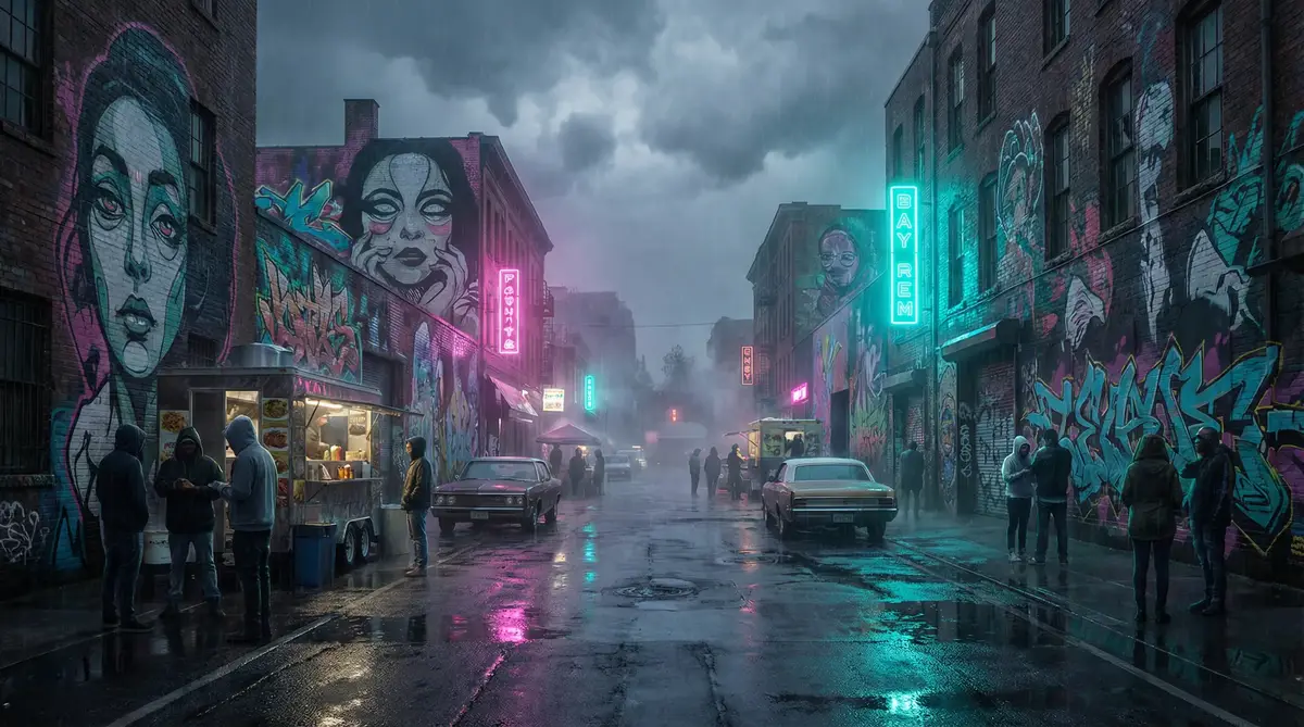 大屁股 - 雨夜壁画街